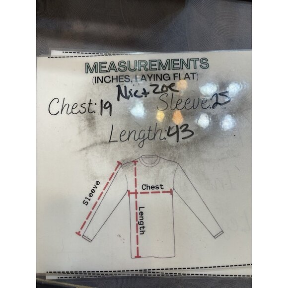 Nic and Zoe Women’s Sweater Cardigan Open Front Silver Striped Oversized Sm Long - Picture 9 of 9